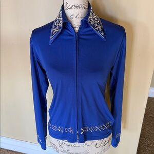 Blue Embellished Women's Top
